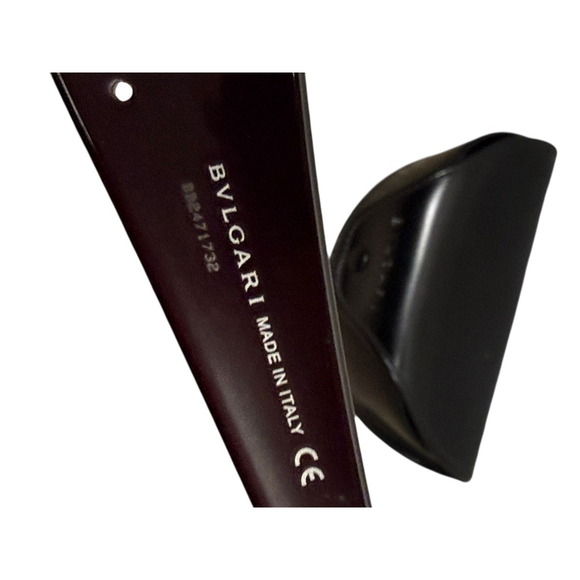 Bvlgari 859-B Tortoise Framed Sunglasses With Crystal Accents On The Side W Case - Picture 7 of 9